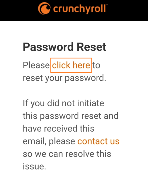 How do I reset my password? Support & Customer Service Crunchyroll Help