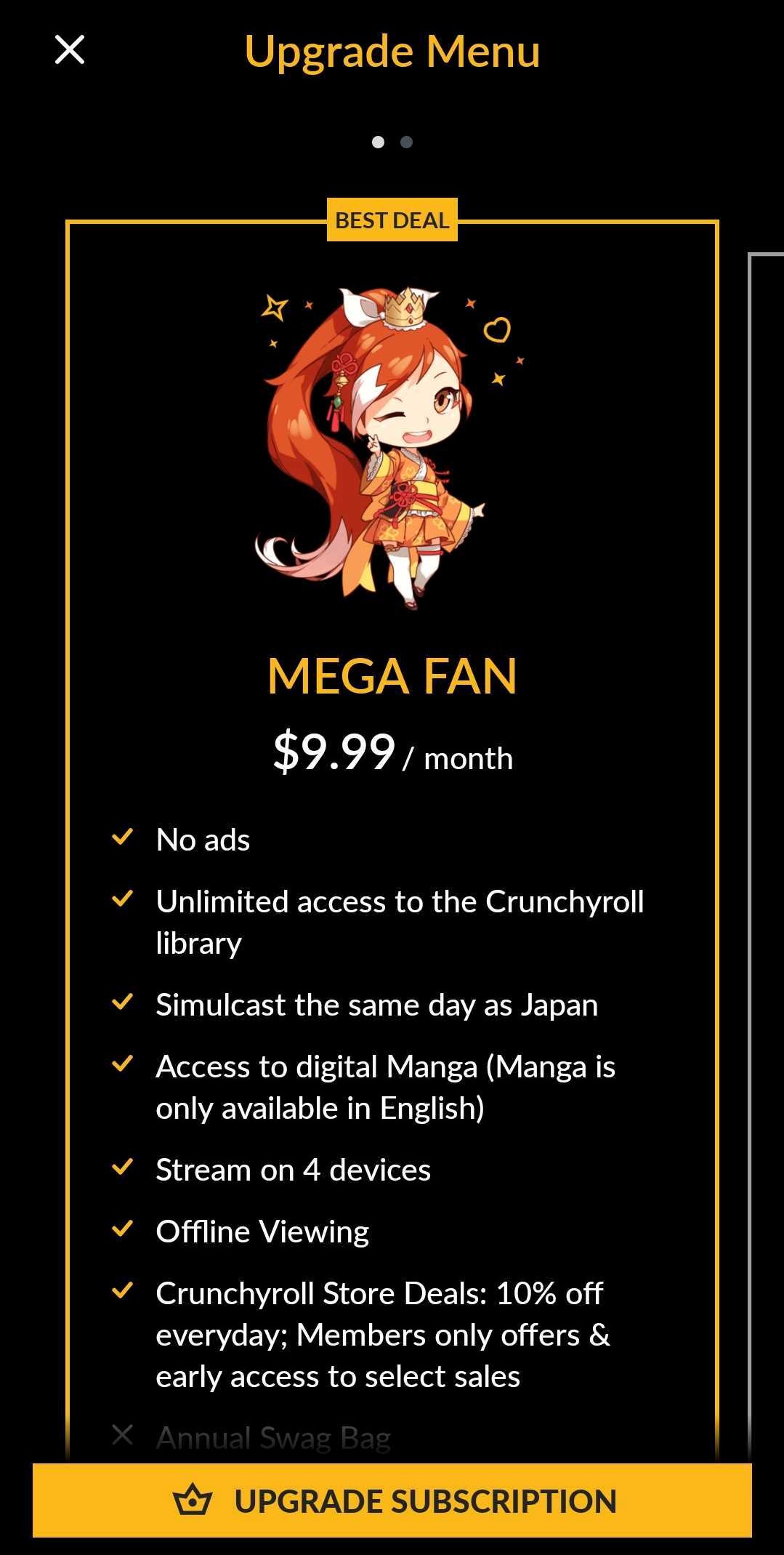 Crunchyroll 2025 fan membership